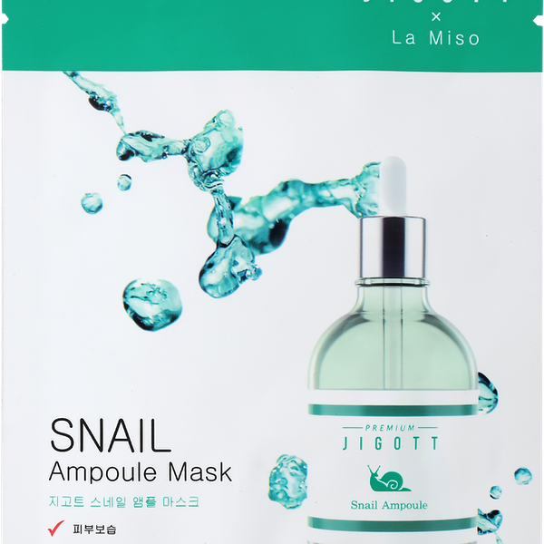 Маска тканевая для лица Jigott&La Miso с муцином улитки 27 мл