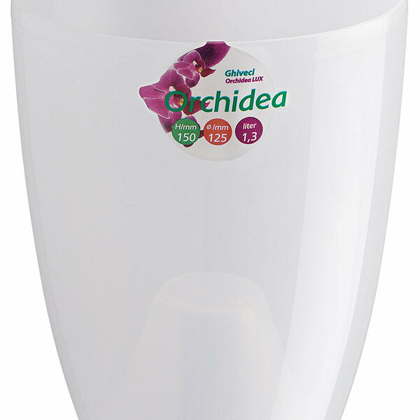 Горшок LUX Orchidea прозрачный 12.5 см 1.3 л ТМ Santino (Сантино)