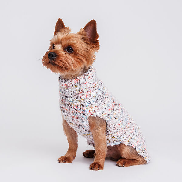 Свитер вязаный для собак, 30 см, голубой