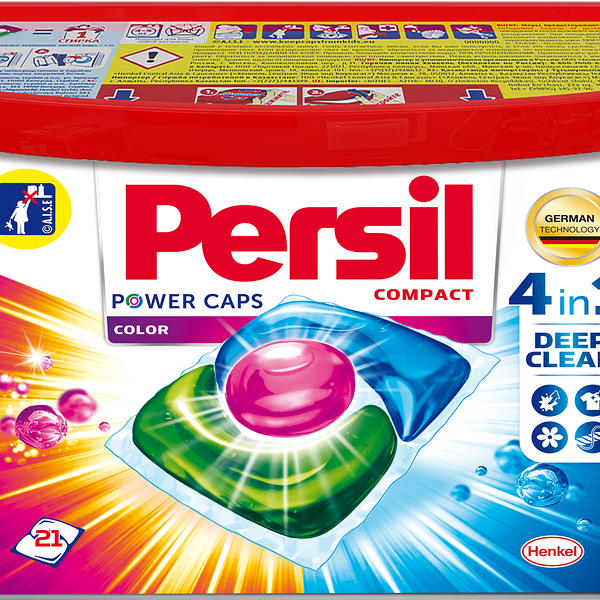Капсулы для стирки Persil Power Caps 4в1 Color 21 шт