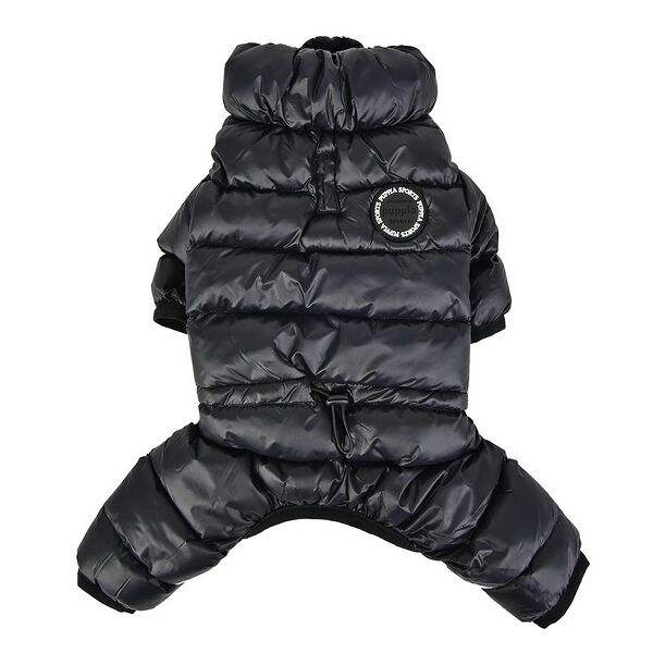 Комбинезон для собак Puppia Jumpesuit B сверхлегкий, черный, XL