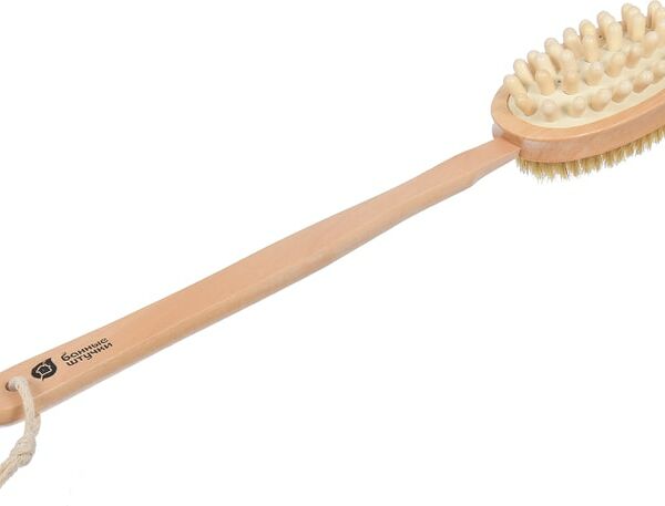 Щетка для тела Банные штучки двусторонняя с массажером