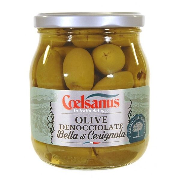 Оливки Белла Чериньола зелные без косточки, Coelsanus