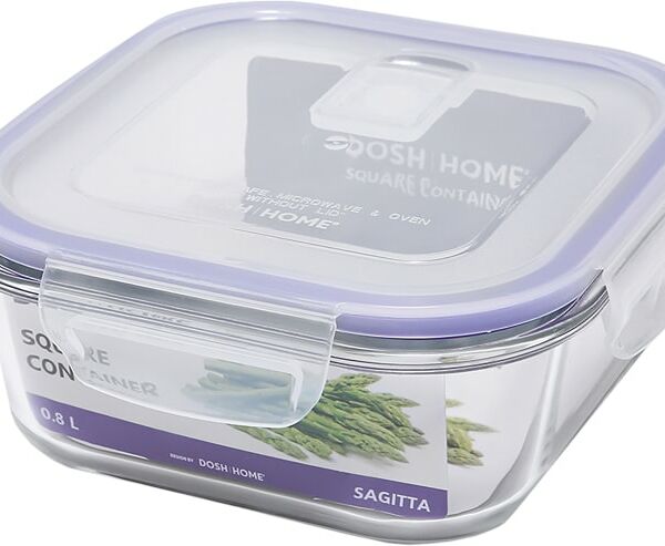 Контейнер Dosh Home Sagitta квадратный 0.8л