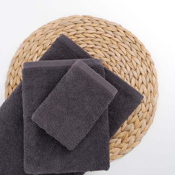 Полотенце махровое Монохром, 100% хлопок, р. 50х90, цвет Графит