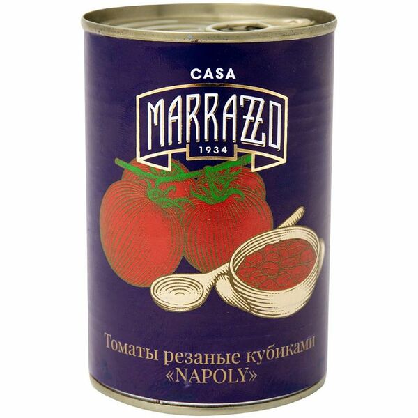 Томаты Casa Marrazzo Napoly резаные 400г