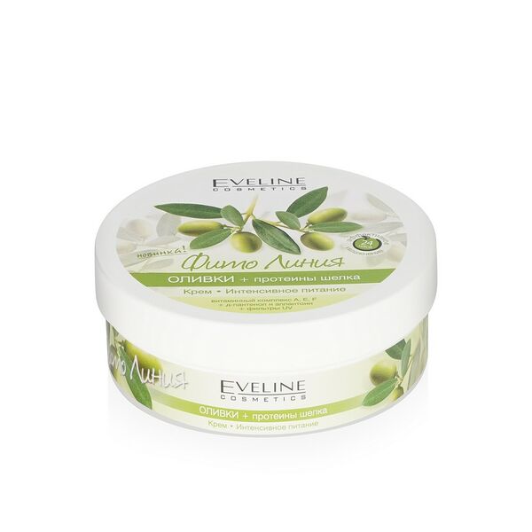 Крем для тела Eveline Cosmetics Фито Линия Оливки+Протеины Шелка 210 мл