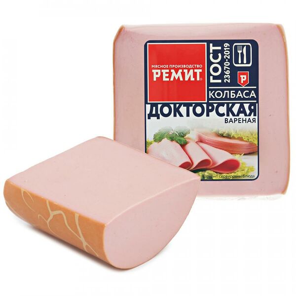 Колбаса варёная Докторская Ремит ГОСТ