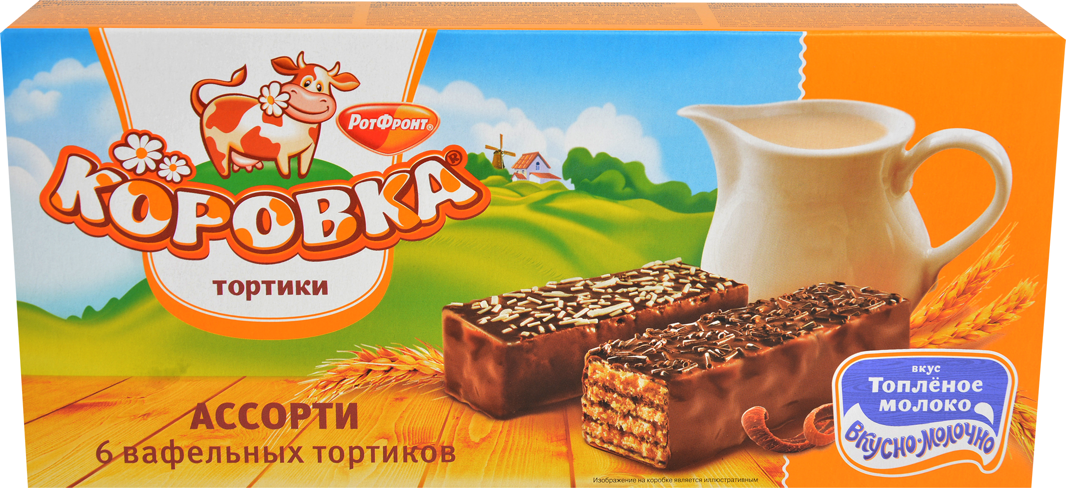 

Вафельный торт Коровка Топленое молоко