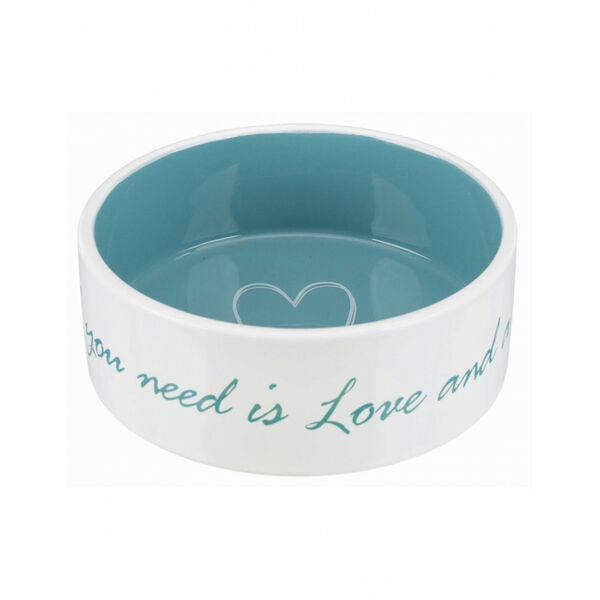 Trixie Миска керамическая Pets Home кремовый/петроль 0.8 л 16 см