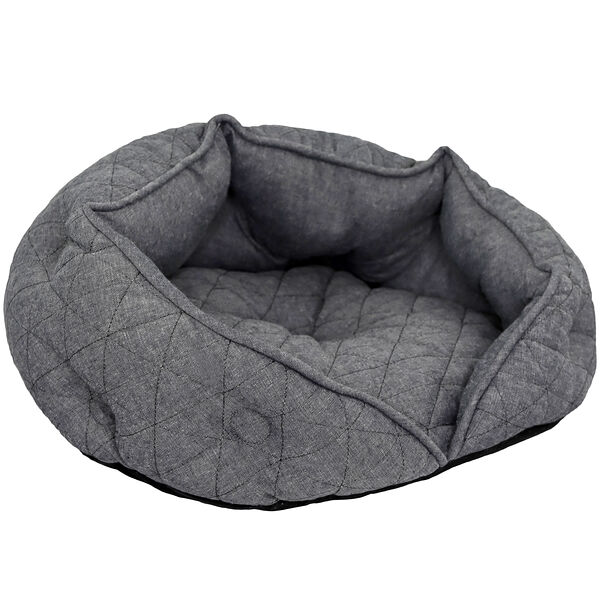 Лежанка для животных, Пуфик, серый 