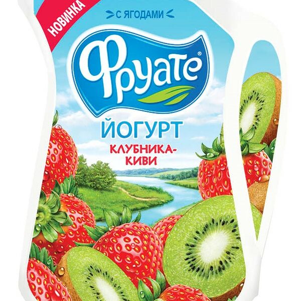 Йогурт питьевой Фруате Клубника-киви 1,5%