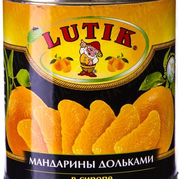 Мандарины LUTIK дольки в сиропе 314мл