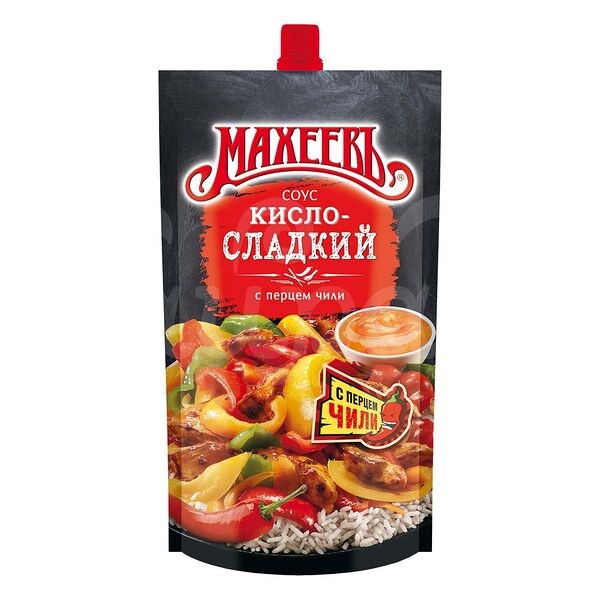 Соус Махеевъ 230гр Деликатесный Кисло-сладкий дой-пак