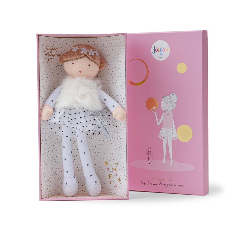 

Игрушка мягкая Jolijou S'amuse Кукла Agathe 30 см в подарочной коробке, Франция