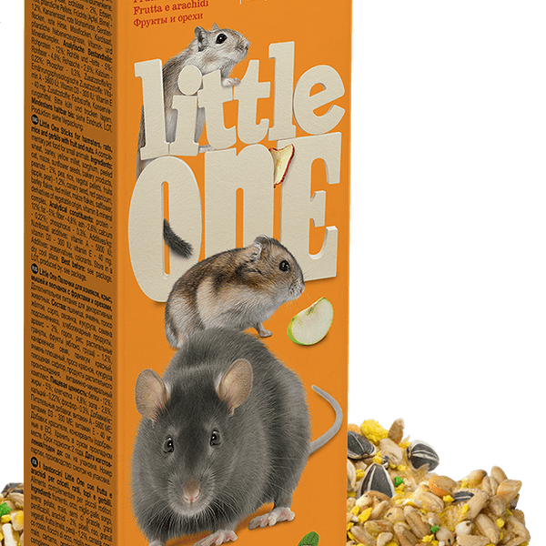 Палочки для грызунов с фруктами и орехами