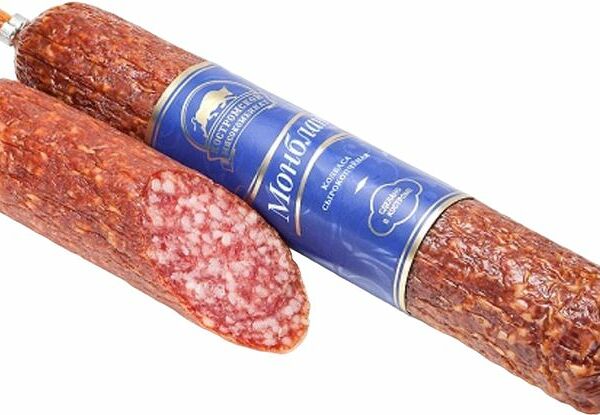 Колбаса сырокопчёная Костромской МК Монблан сухая категория А
