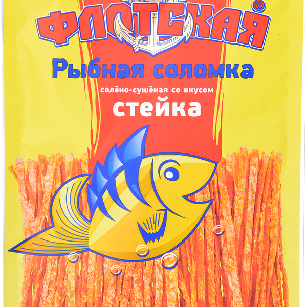 Соломка рыбная Флотская со вкусом стейка солено-сушеная 30 г