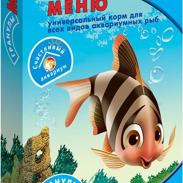 Корм для рыб Зоомир Рыбята Меню универсальный, гранулы, 30г