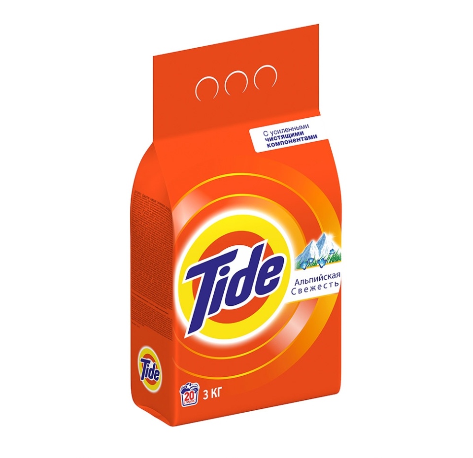 

Порошок стиральный Tide Альпийская свежесть автомат 3 кг