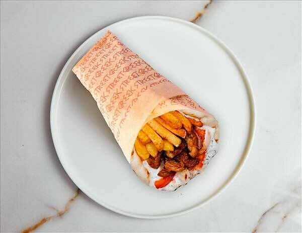 Гирос с курицей спайси