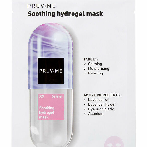 Маска для лица гидрогелева PRUV:ME Shm 82 Soothing hydrogel mask успокаивающая, 30 г