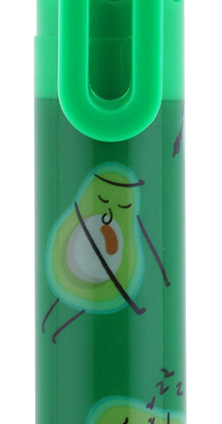 Ручка шариковая ВАУ МЯУ! Авокадо, автоматическая, 6-цветная, в ассортименте Арт. XFFN-27