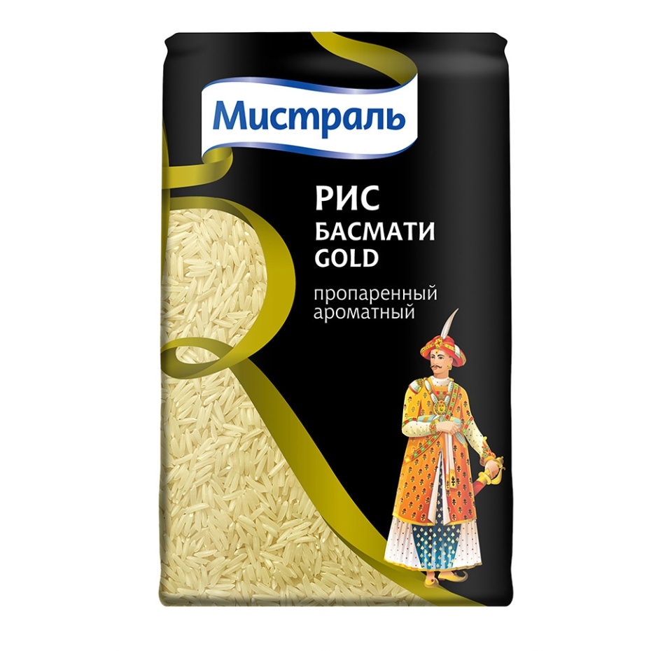 

Рис Мистраль Басмати Gold пропаренный длиннозерный 500 г