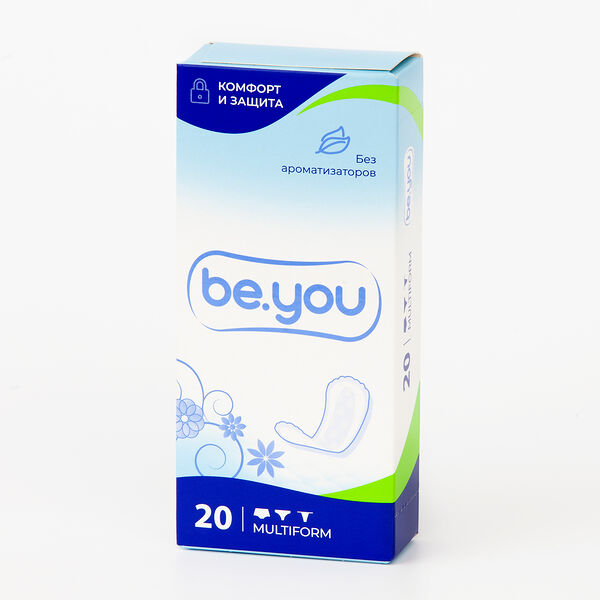 Прокладки be.you 20 шт multiform без ароматизаторов