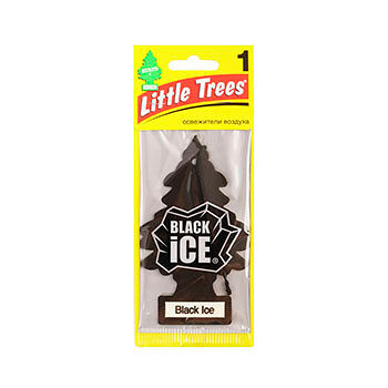 Ароматизатор автомобильный LITTLE TREES Черный лед