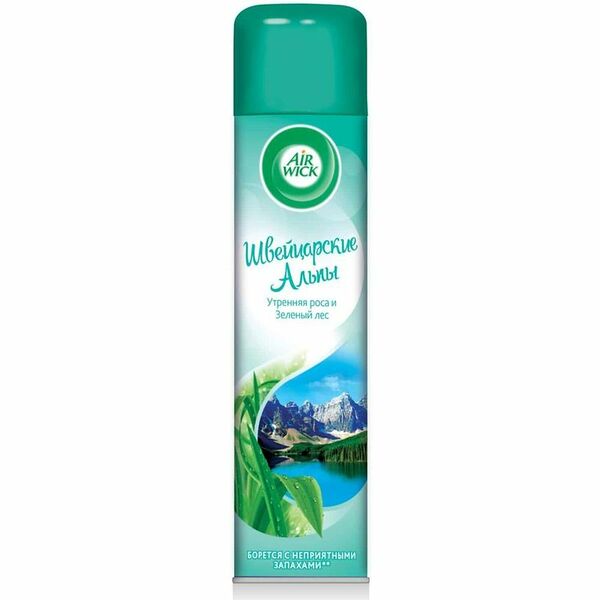 Освежитель воздуха Air Wick Швейцарские Альпы Утренняя роса-зеленый лес, 290мл