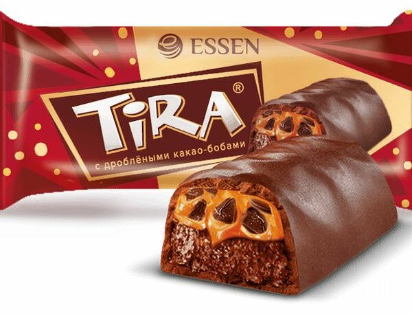 Конфеты Essen Tira Mini глазированный с дроблеными какао-бобами, вес