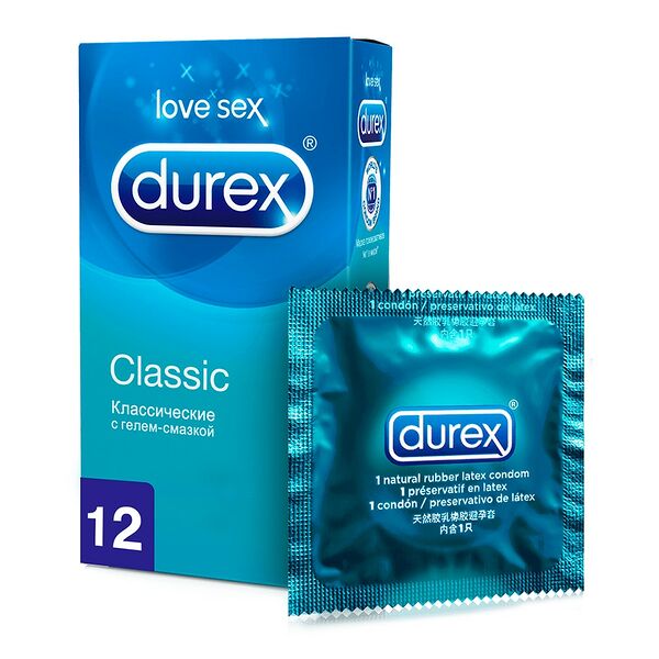 Презервативы Durex Classic SSL International 12шт  Великобритания
