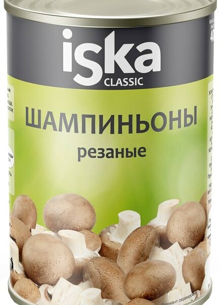 Шампиньоны Iska резаные 425мл