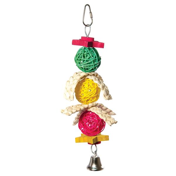 Игрушка для птиц Плетеные шарики, 240/280*110 мм