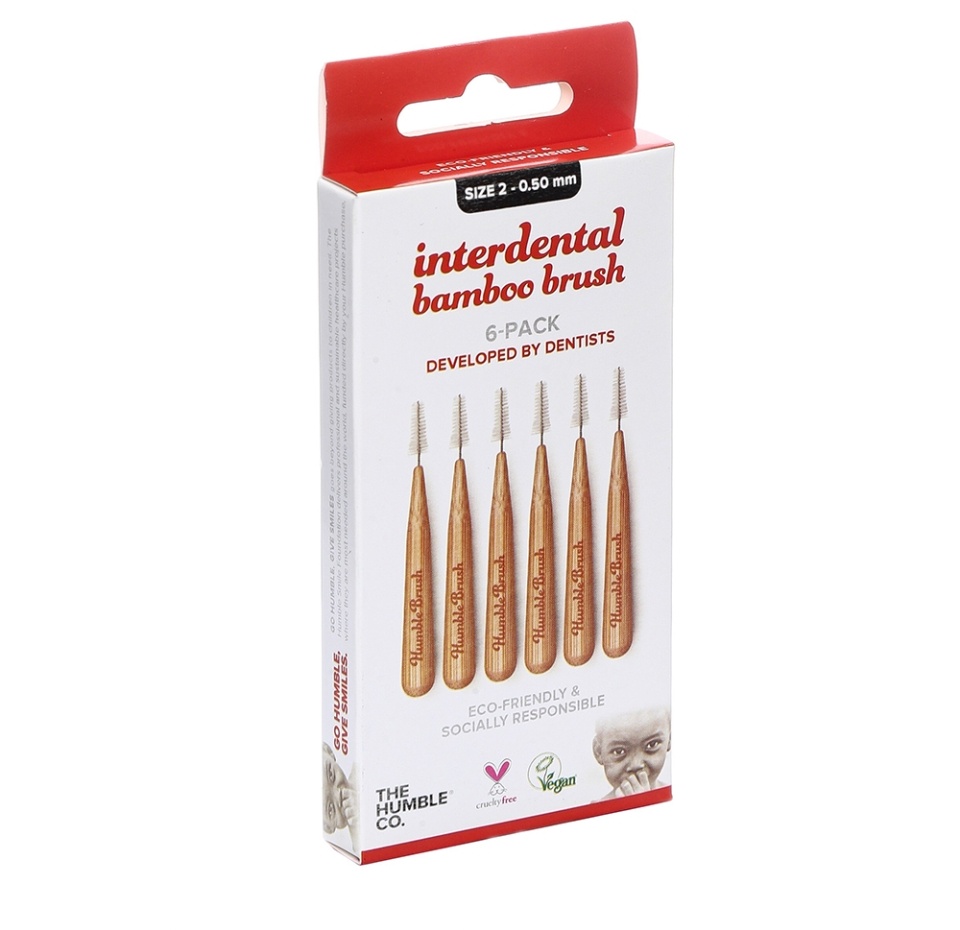 

Ёршики межзубные The Humble Co бамбуковые размер 2 красный 6 шт.