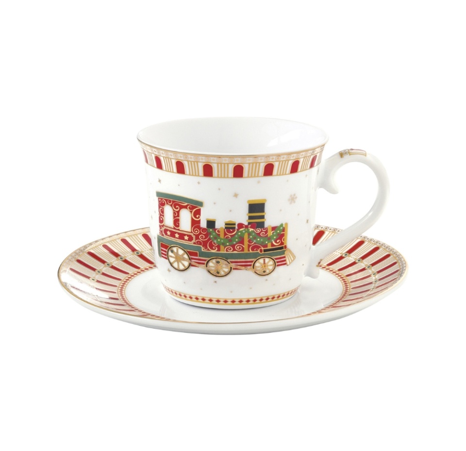 

Чашка с блюдцем Easy Life Полярный экспресс в подарочной упаковке 200 мл