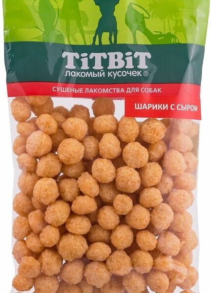 Лакомство для собак Titbit Шарики с сыром 95 г