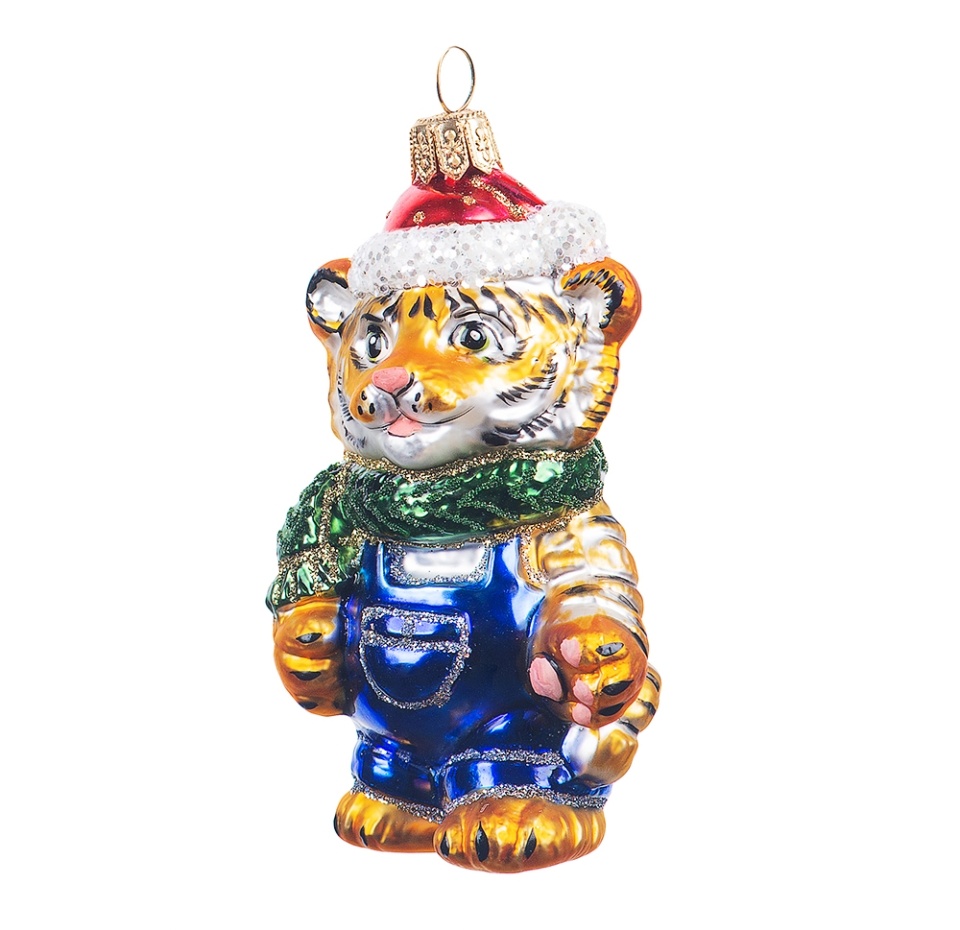 

Формовая игрушка для елки Irena Коллекция Традиции Тигренок Мальчик, Украина