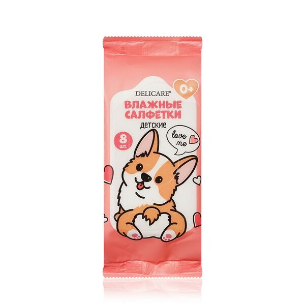 Детские влажные салфетки Delicare 