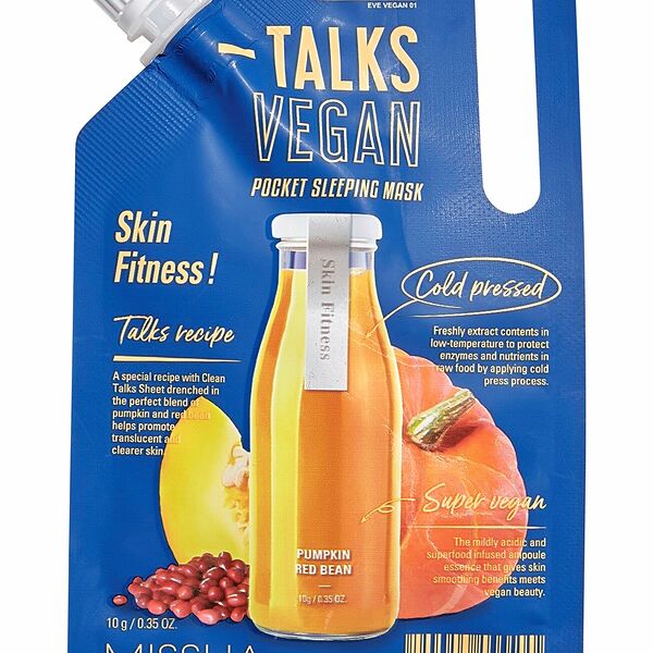 Ночная маска для лица Missha Talks Vegan Squeeze Pocket Sleeping Mask Skin Fitness 10 г