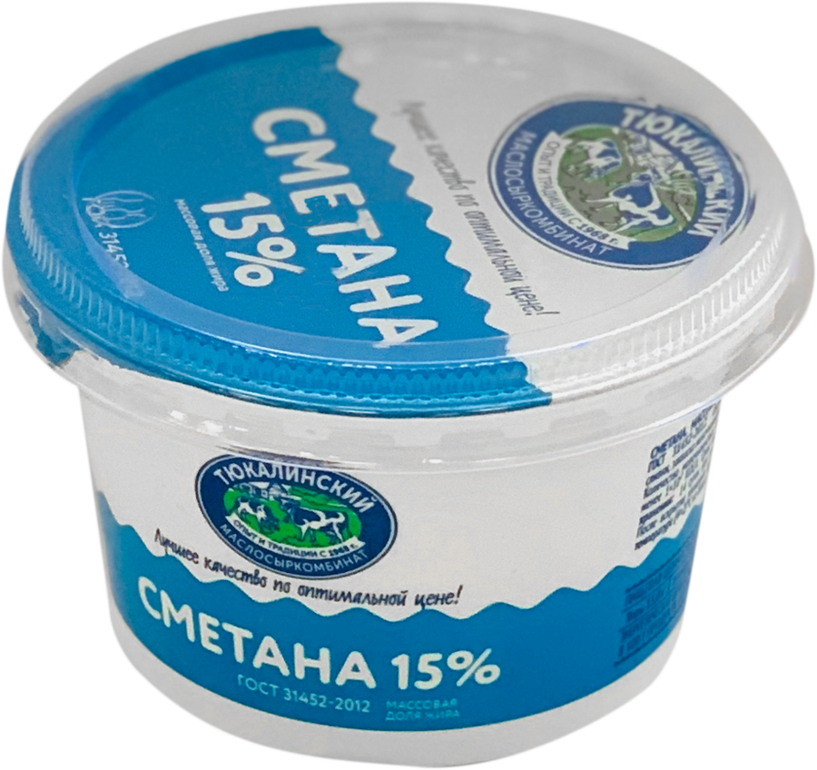 

Сметана Тюкалинский маслосыркомбинат 15%