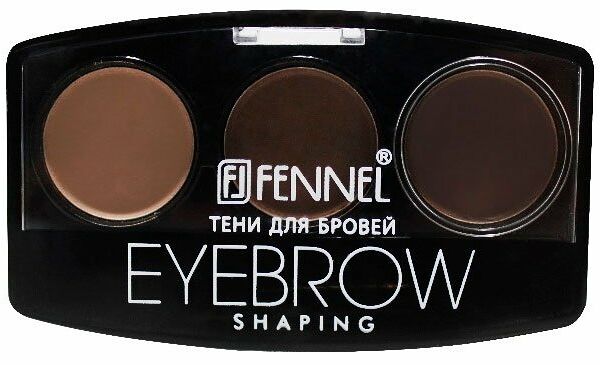 Тени для бровей 3-х цветные ТМ Fennel (Феннел)