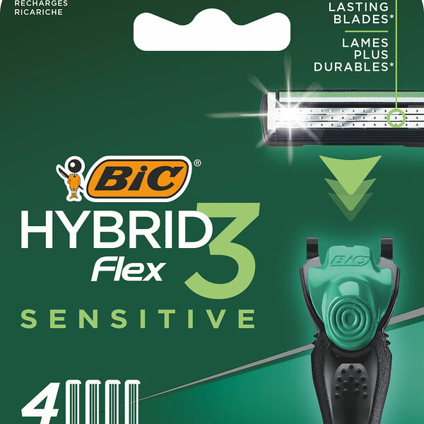 Картриджи для бритвы Bic Flex 3 Hybrid Sensitive