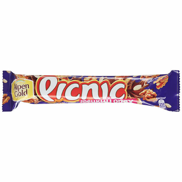 Батончик шоколадный Picnic Грецкий орех