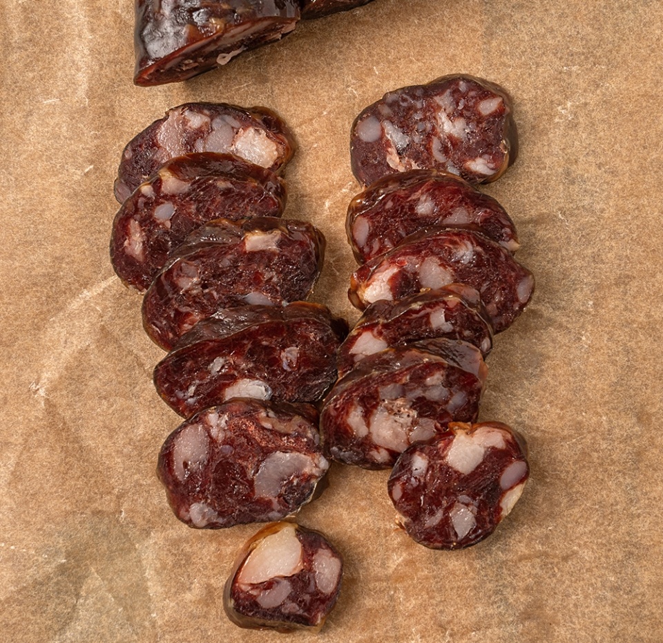 

Колбаса сыровяленая оленья Золото тундры с морошкой 190г