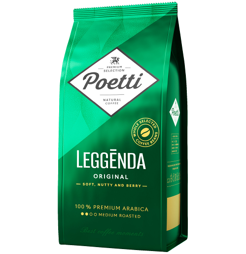 Кофе в зернах Poetti Leggenda Original натуральный жареный