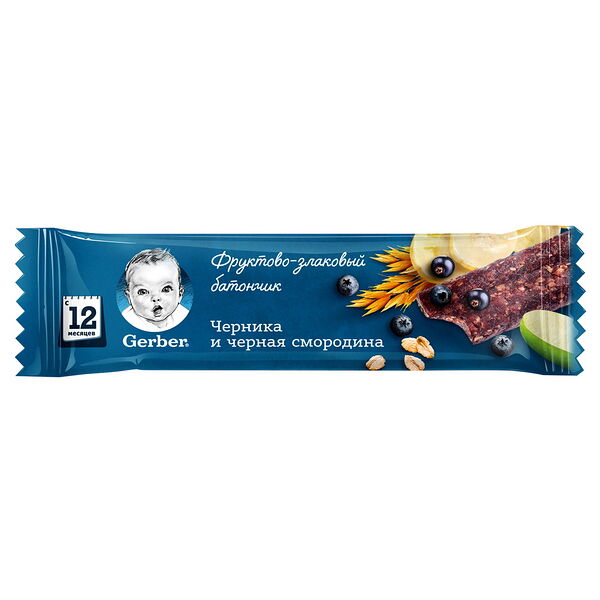 Батончик фруктовый DoReMi с черника и черн смородина 25г ДП GERBER
