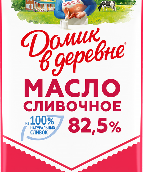 Масло сливочное Домик в деревне натуральное 82,5%