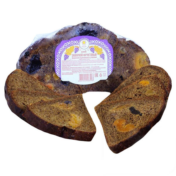 Хлеб Орловский хлебокомбинат Заварной фруктовый, в нарезке